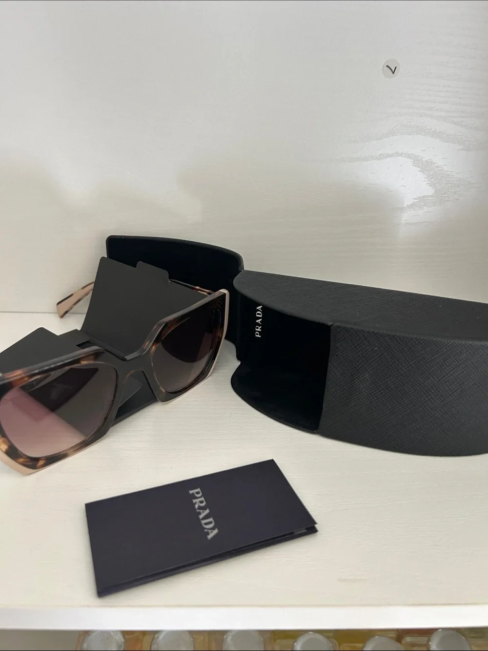 Prada Tortoiseshell Sunglasses with Brown Gradient Lenses